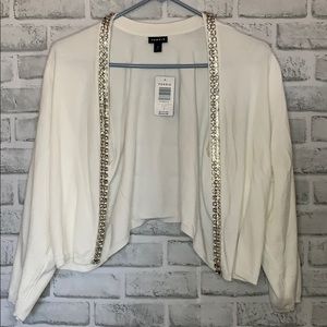 💎BRAND NEW💎 IVORY EMBELLISHED SHRUG